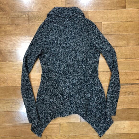 Anthropologie Canary Soft Wool Blend Cable Knit Gray Cardigan Size S/P - Picture 7 of 12